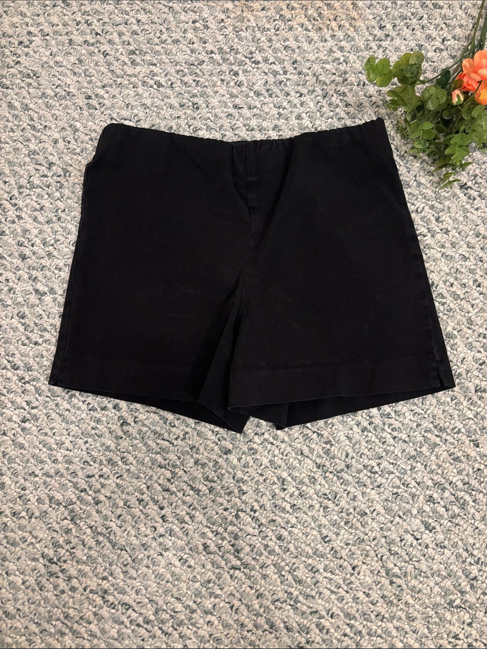 Boston Proper Black High-Waist Dress Shorts